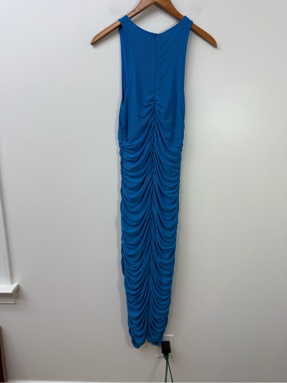 House of Harlow 1960 Royal Blue Ruched Maxi Dress size S - Picture 8 of 9
